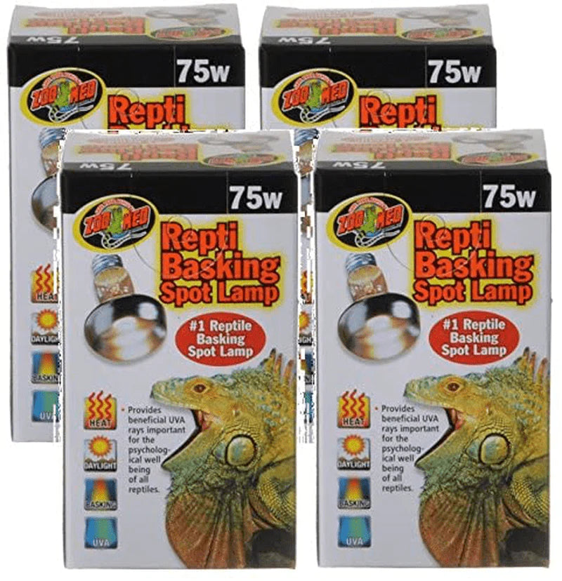 Zoo Med Repti Basking Lamps 75 Watt (4 Pack) Animals & Pet Supplies > Pet Supplies > Reptile & Amphibian Supplies > Reptile & Amphibian Habitat Heating & Lighting Zoo Med
