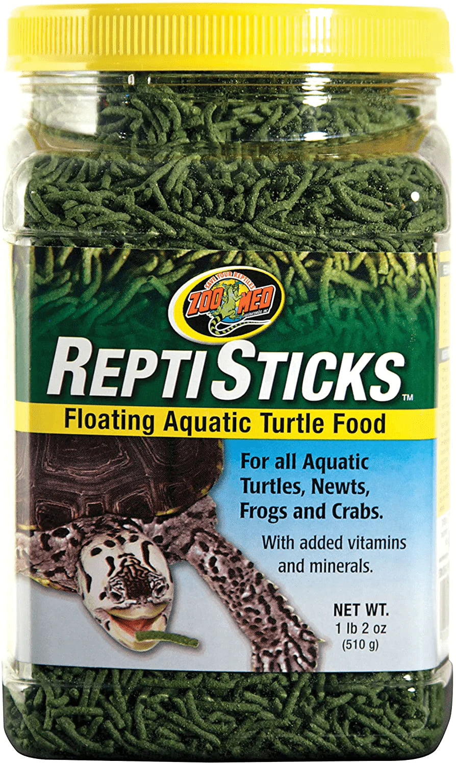 ReptoMin Floating Food Sticks for Turtles, Frogs & Newts