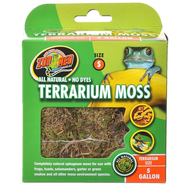 Zoo Med Terrarium Moss 30-40 Gallons Animals & Pet Supplies > Pet Supplies > Reptile & Amphibian Supplies > Reptile & Amphibian Substrates Zoo Med Laboratories Small 6 count (6 x 1 ct)