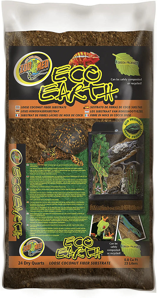 Zoomed Eco Earth Loose Bag, 24 Quart Animals & Pet Supplies > Pet Supplies > Reptile & Amphibian Supplies > Reptile & Amphibian Substrates Ruff Ruff and Meow   