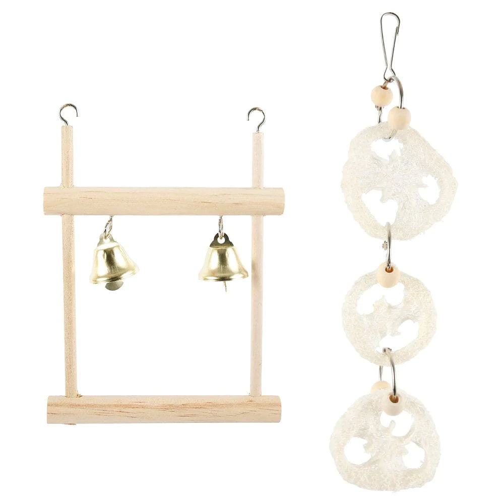 ZTOO 8Pcs/Set Pet Bird Beaks Metal Rope Small Parrot Toys Bite Chew Toys Budgie Cockatiel Cage Bird Fun Toy Animals & Pet Supplies > Pet Supplies > Bird Supplies > Bird Toys ZTOO