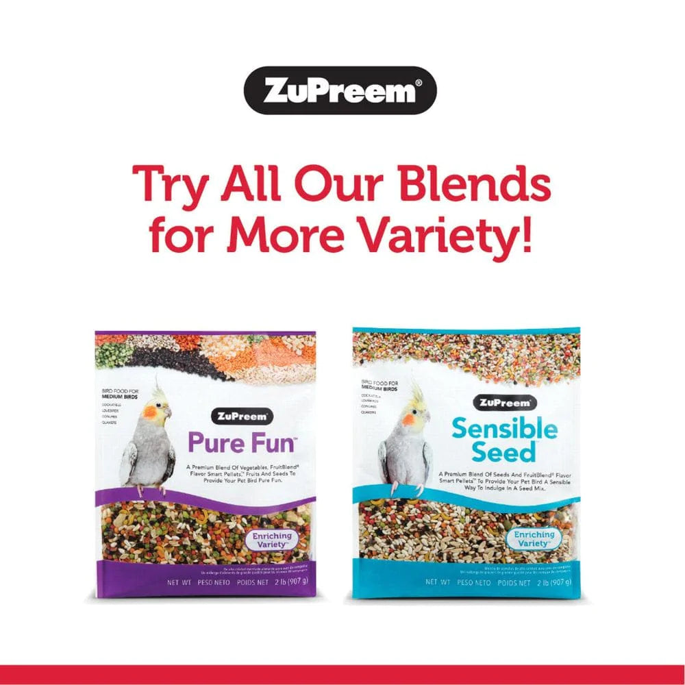 Zupreem® Fruitblend® Flavor with Natural Flavors | Daily Bird Food for Medium Birds | 2 Lb Animals & Pet Supplies > Pet Supplies > Bird Supplies > Bird Treats Zupreem