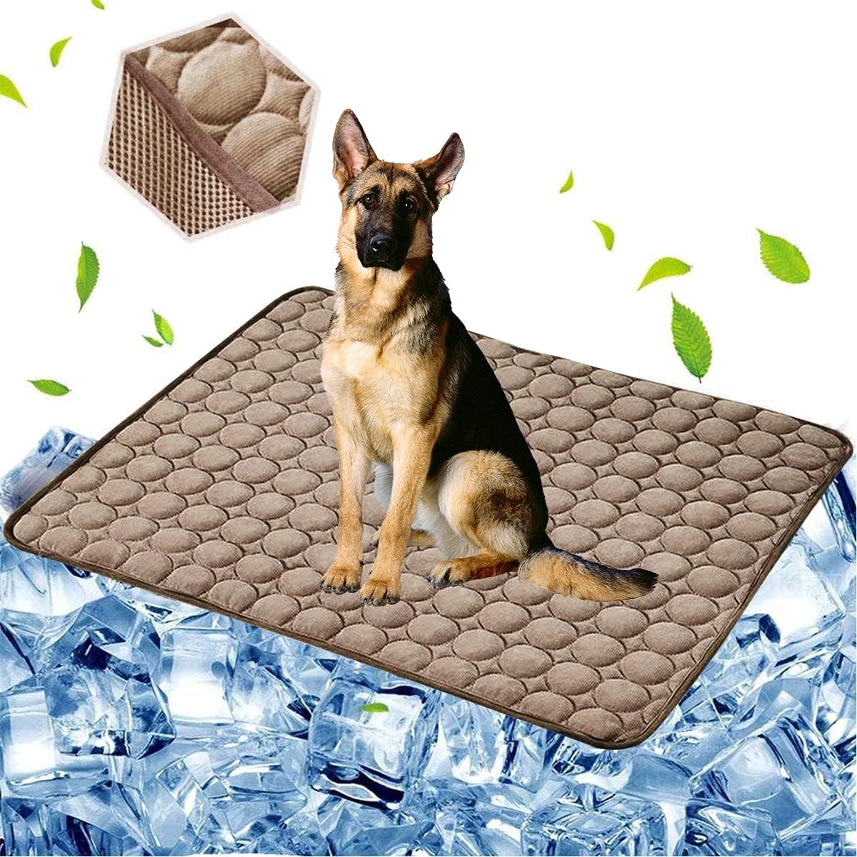 Dog Cooling Mat Pet Cooling Pads Dogs & Cats Pet Cooling Blanket for Outdoor Car Seats Beds (22IN*28IN)