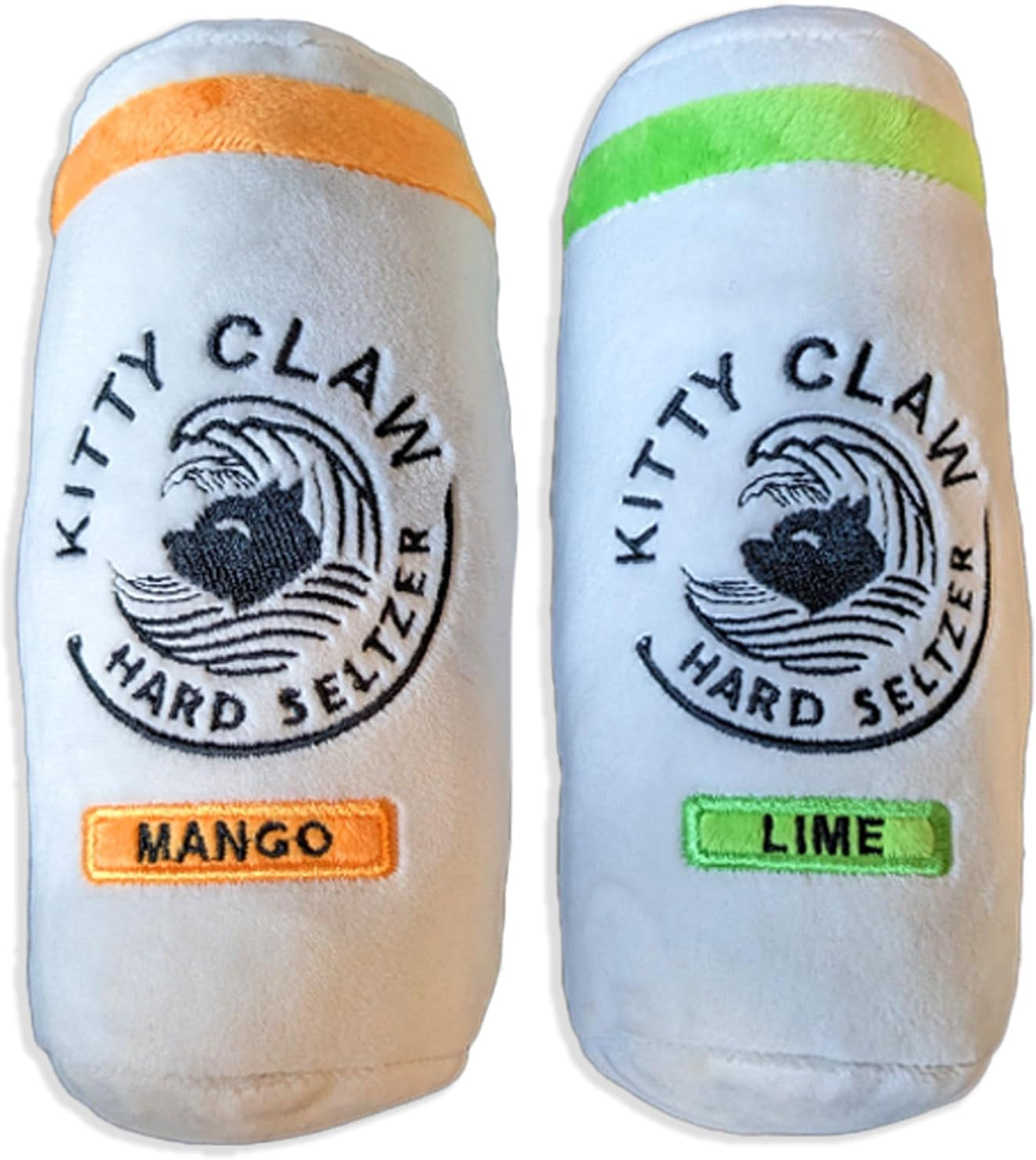 Kitty Claw Cat Toys - Funny Cute Plush Cat Toys with Catnip - Parody Cat Toy (2 Pack) (Original)