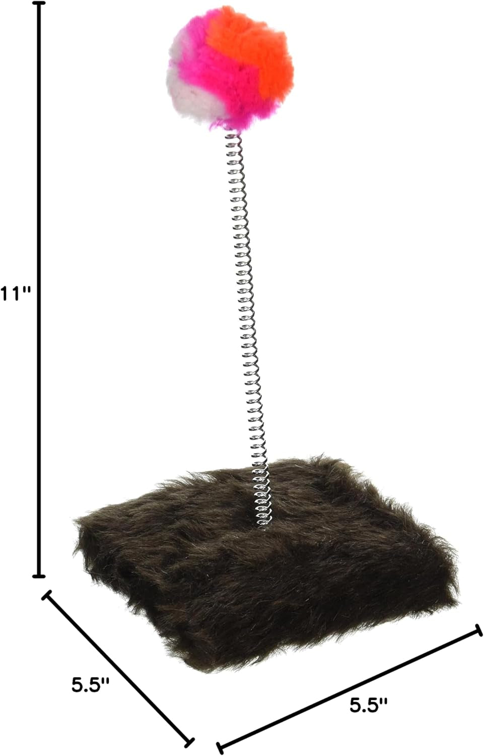 Kole KI-OF800 Cat Punch Ball Toy with Furry Base, One Size