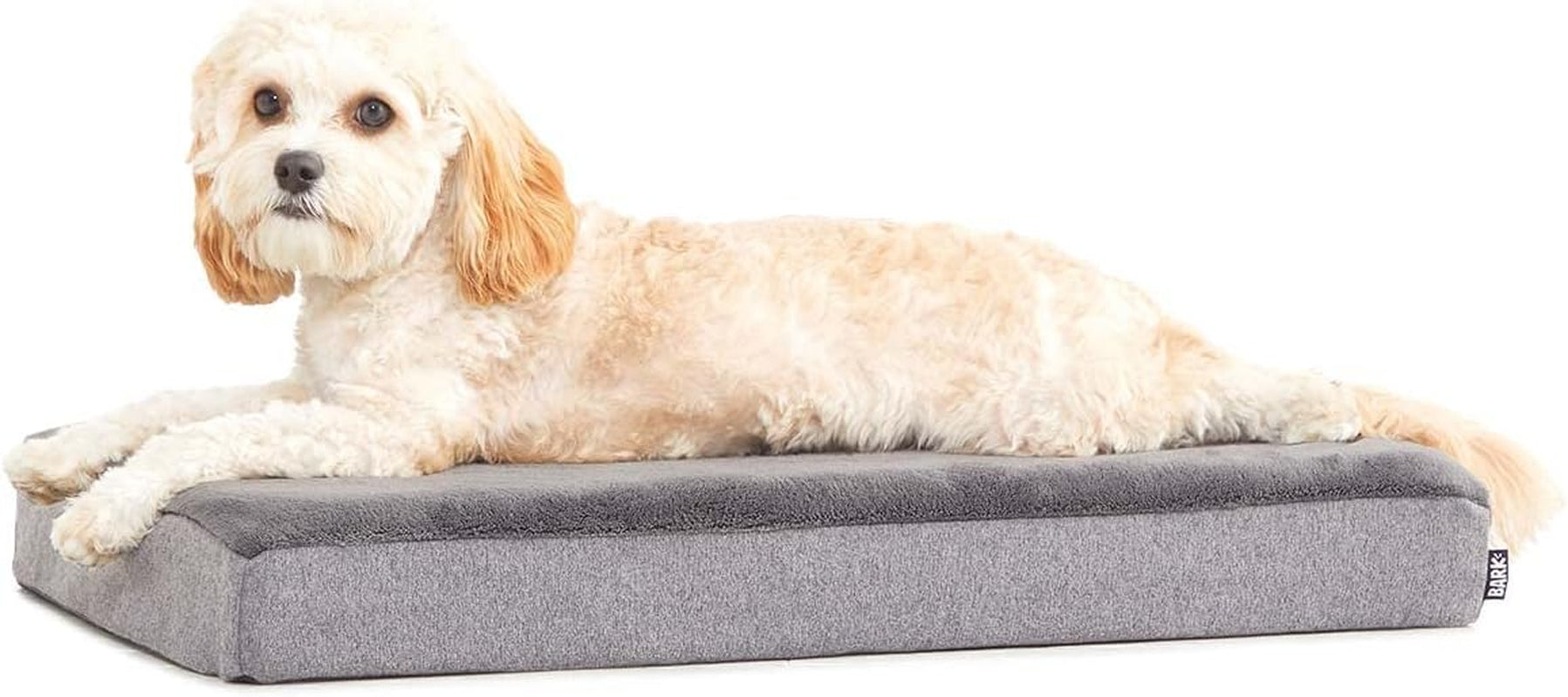 Barkbox Orthopedic Dog Bed | Comfortable Memory Foam Mattress for Joint Relief | Head and Neck Support Waterproof with Non Skid Bottom | Calming Durable Bed with Washable Cover | Large, Grey