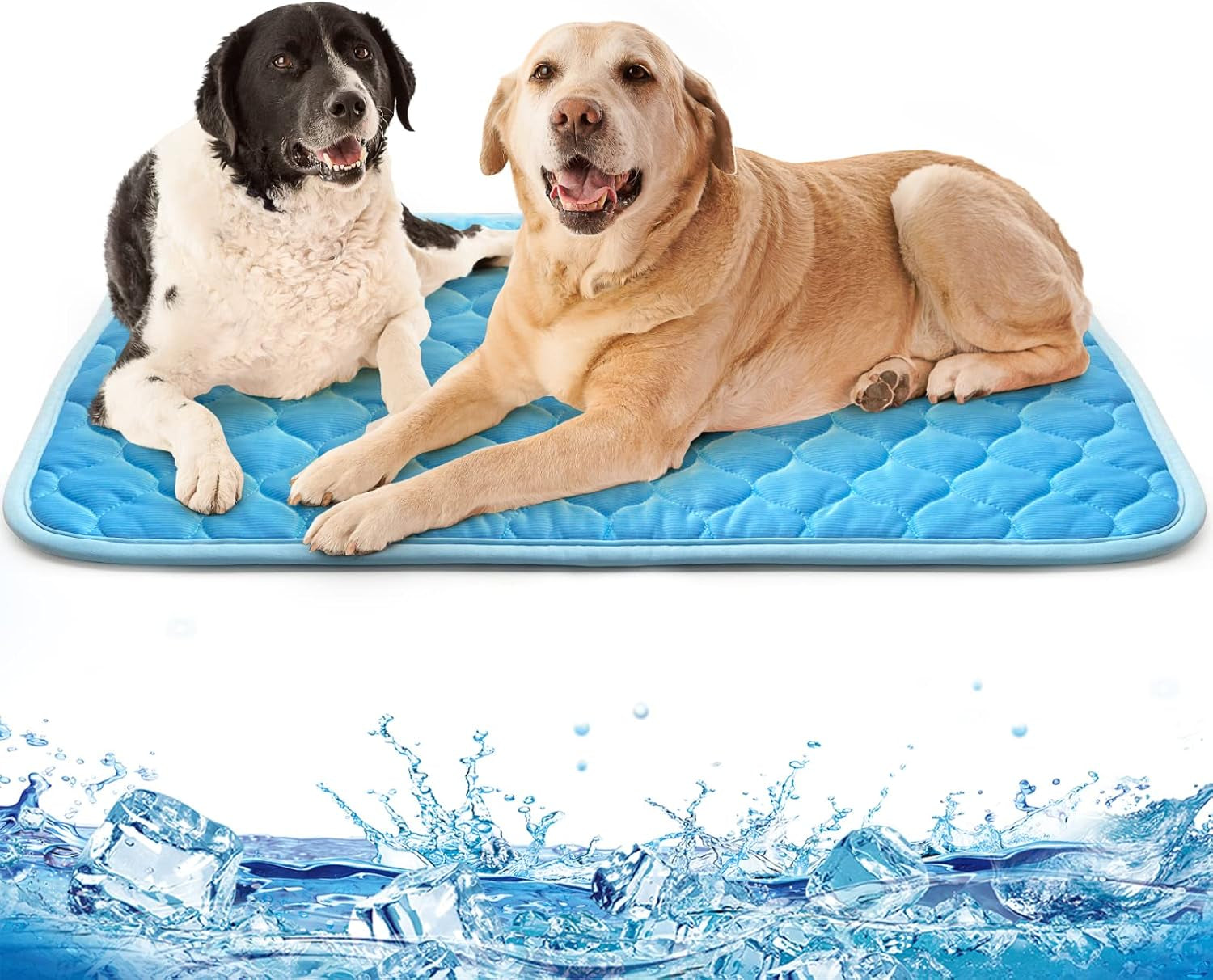 Dog Cooling Mat - Self Cooling Mat for Small Medium Large Dogs,Easy Washable,Water Absorption Top,Materials Safe,