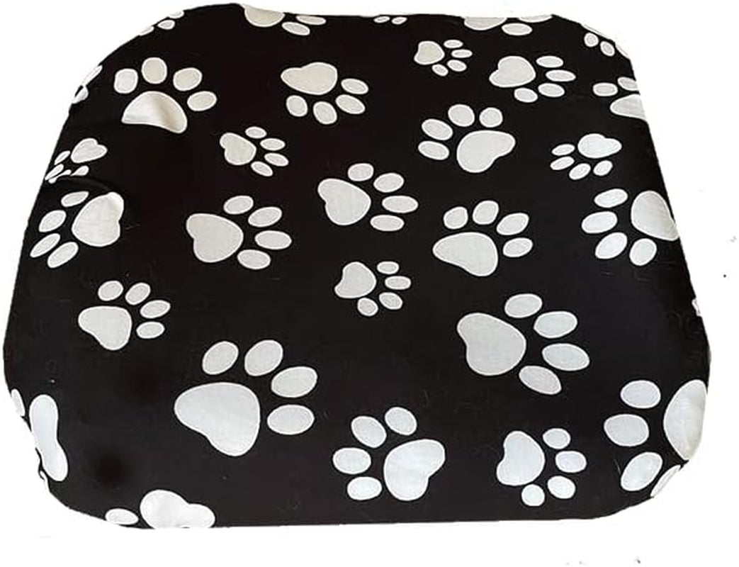 DUKE&LEFTY Furever Dogbed Slipcover-Stretchy, Soft Pet Bed Cover-Universal-Easy to Remove (Zipper Free) -Black/Large