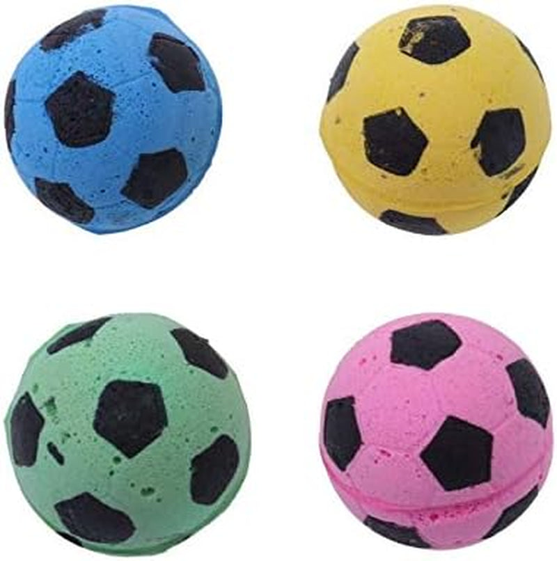 4 Pcs Sponge Football Soccer Balls Cat Toys Cat Entertainment Toy