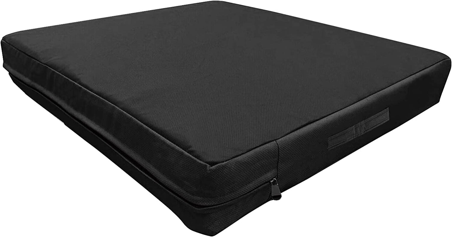 Dog Bed Cover Replacement Washable. 53 L X 42 W X 5 H Inches Washable Removable Orthopedic, Cooling Gel and Memory Foam Pet Bed Protector Cover, Cover Only (Black)