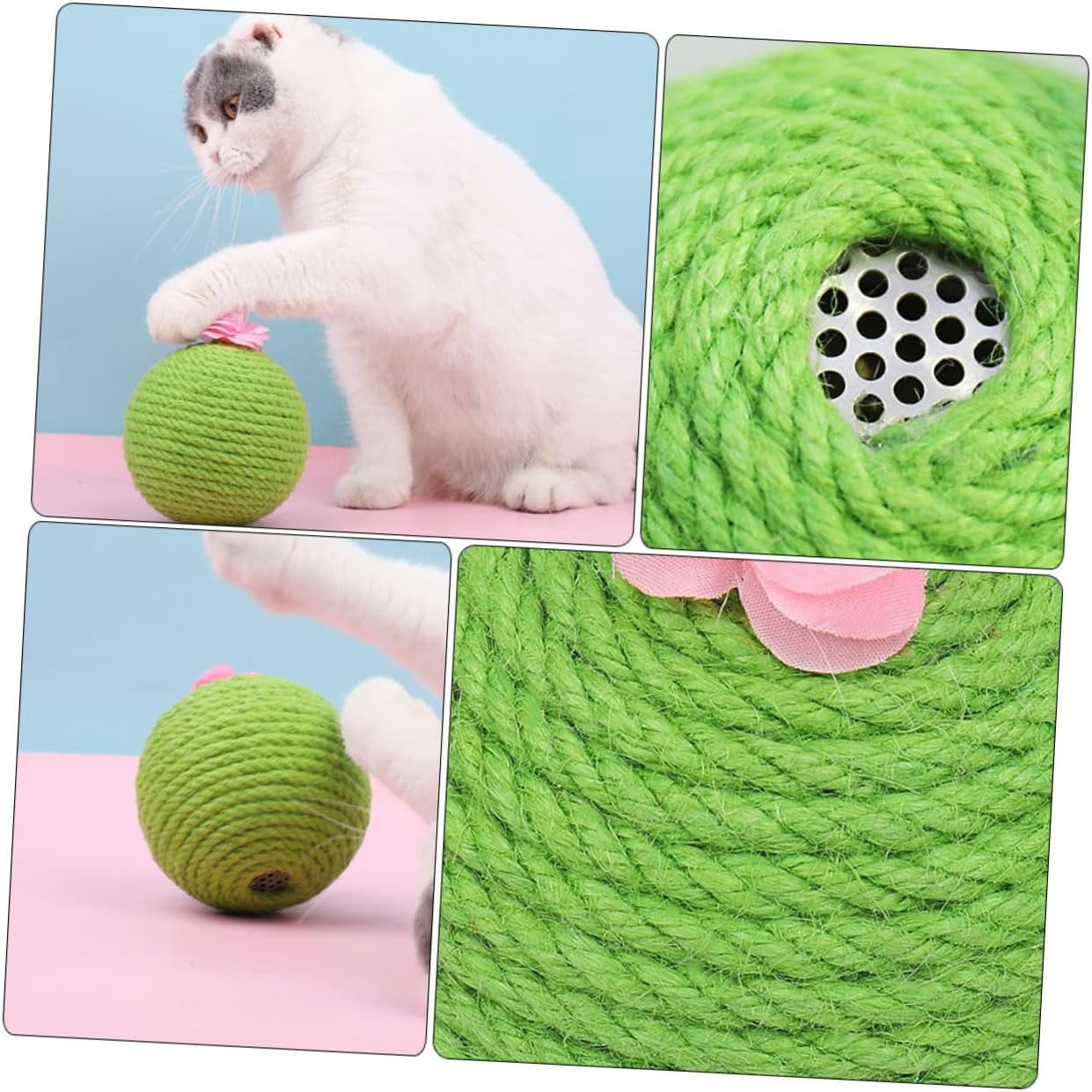 1 Set Cat Claw Grinder Cat Tumbler Toy Durable Claw Grind Tool Cat Play Toy Cleaning Toy Scratcher Cat Toy Cat Teeth Kitten Toys Chew Toys Cat Supplies Rope the Cat