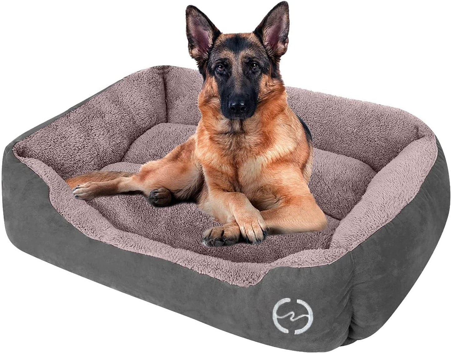 CLOUDZONE Dog Bed for Large Dogs, Large Dog Bed Machine Washable Rectangle Breathable Soft Padding with Nonskid Bottom Pet Bed for Medium and Large Dogs or Multiple