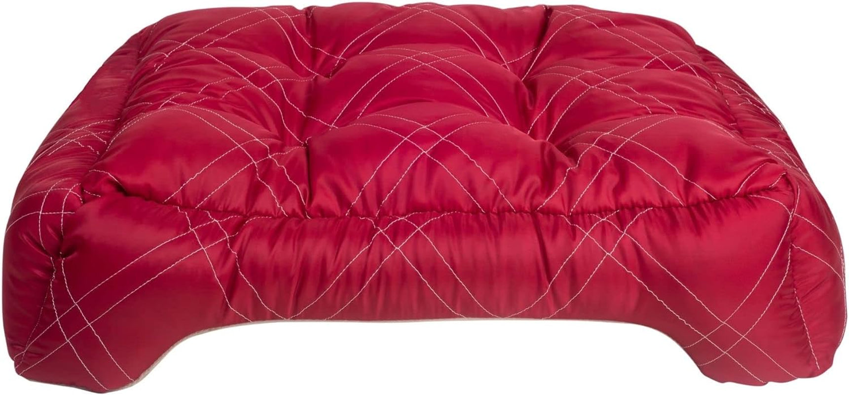 Long Rich All Season Rectangle Pet Bed, Burgundy, 25X21 Inches (Pack of 1)