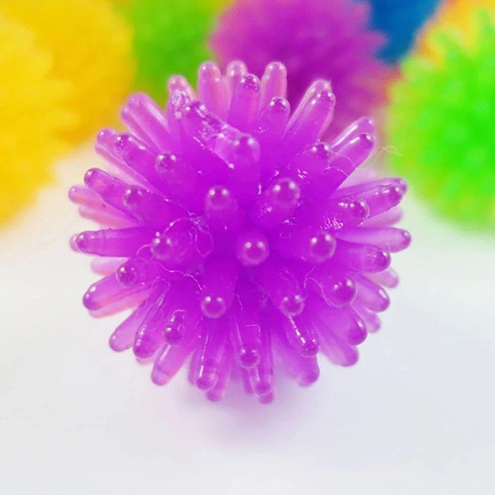 10Pcs Colorful Cute Funny Cat Toys Arbutus Ball Stretch Plush Ball Cat Toy Ball Creative Colorful Interactive Cat Soft Spiky Cat Chew Toy Cat Toy Balls