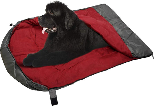 JSHANMEI Dog Sleeping Bag Camping Dog Bed - Large Portable Dog Bed with Storage Bag, Waterproof Warm Travel Dog Bed Pet Mat for Camping Hiking Backpacking Indoor Outdoor