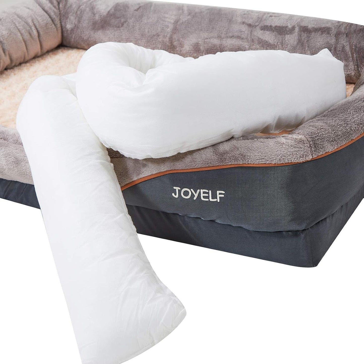 JOYELF Orthopedic Memory Foam Dog Bed Replacement Filling Bolster Insert Stuffing Pillow - X-Large Size