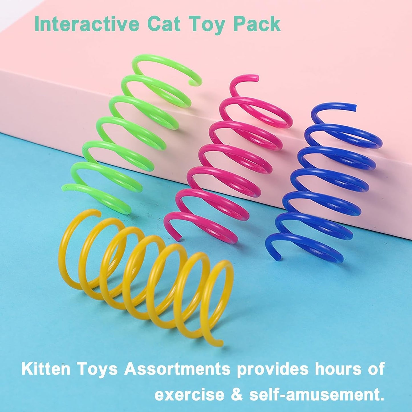 38 Pcs Cat Toy Kitten Toys Assortments, Interactive Cat Toy Balls with Bells, Including Furry Cat Toy Mice, Crinkle Ball, Sisal Ball and Ping-Pong for Cat Puppy Kitten