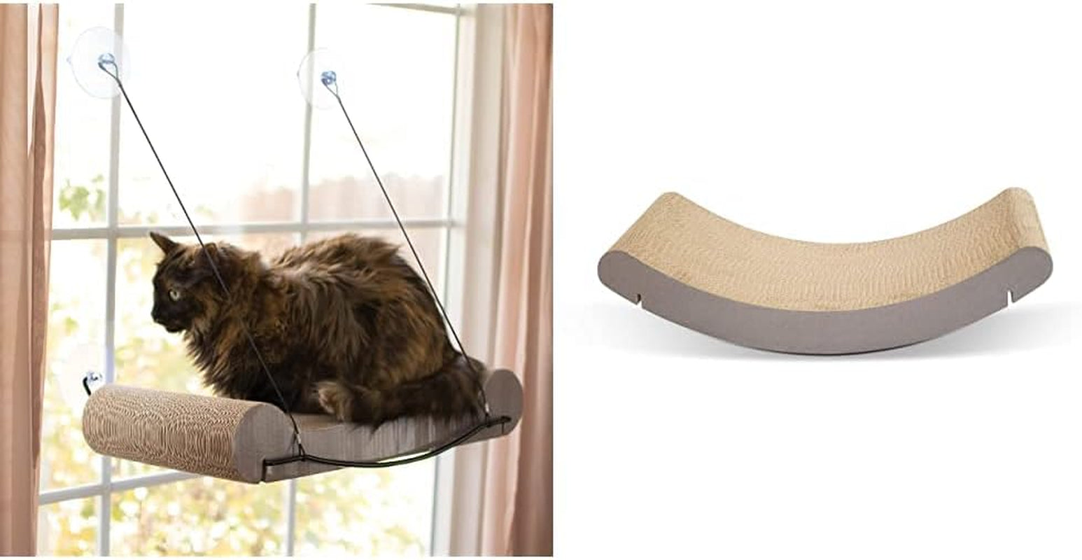 K&H Pet Products EZ Mount Cat Scratcher Kitty Sill Cradle Window Sill Cat Bed REFILL ONLY, Cat Window Bed Cat Furniture Cat Window Hammock, Sturdy Cat Window Perch for Large Cats (REFILL ONLY)