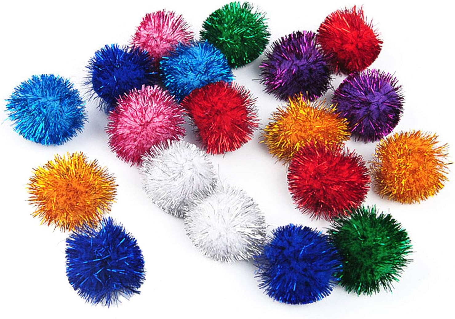 12 Pack 2 Color Rainbow Cat Toy Balls Soft EVA Foam Interactive Indoor Kittens Favorite Toys 1.38" Dia. Small Dogs Puppies Toy Balls Bulk Activity Chase Quiet Play Sponge Ball