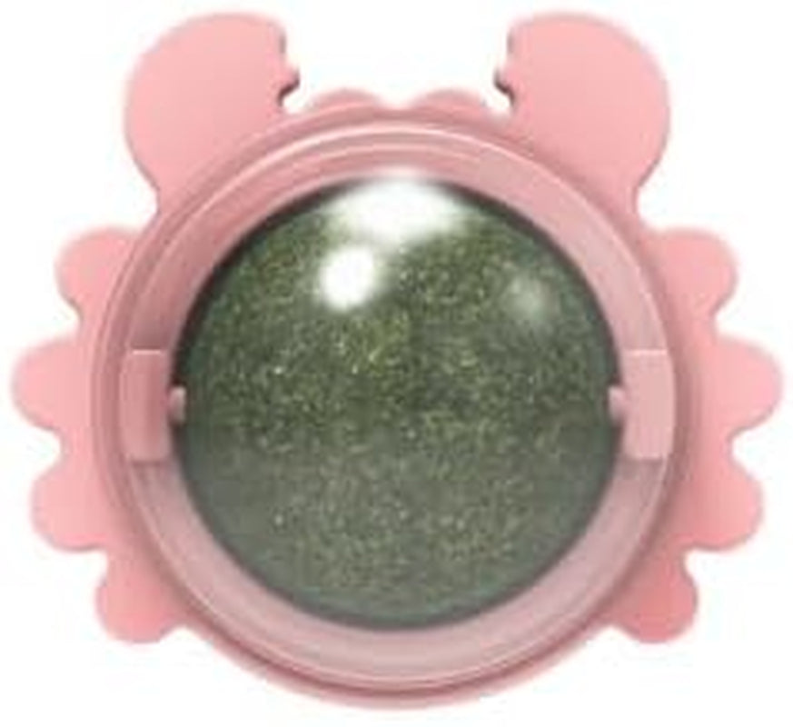 Kitty Kick Stix Catnip Wall Balls (3 Pack), Cat Toy with Catnip Self Adhesive - Healthy Kitty Teeth Cleaning Dental Chew Toys, Cat Wall Treats. Edible Kitten Silvervine Ball