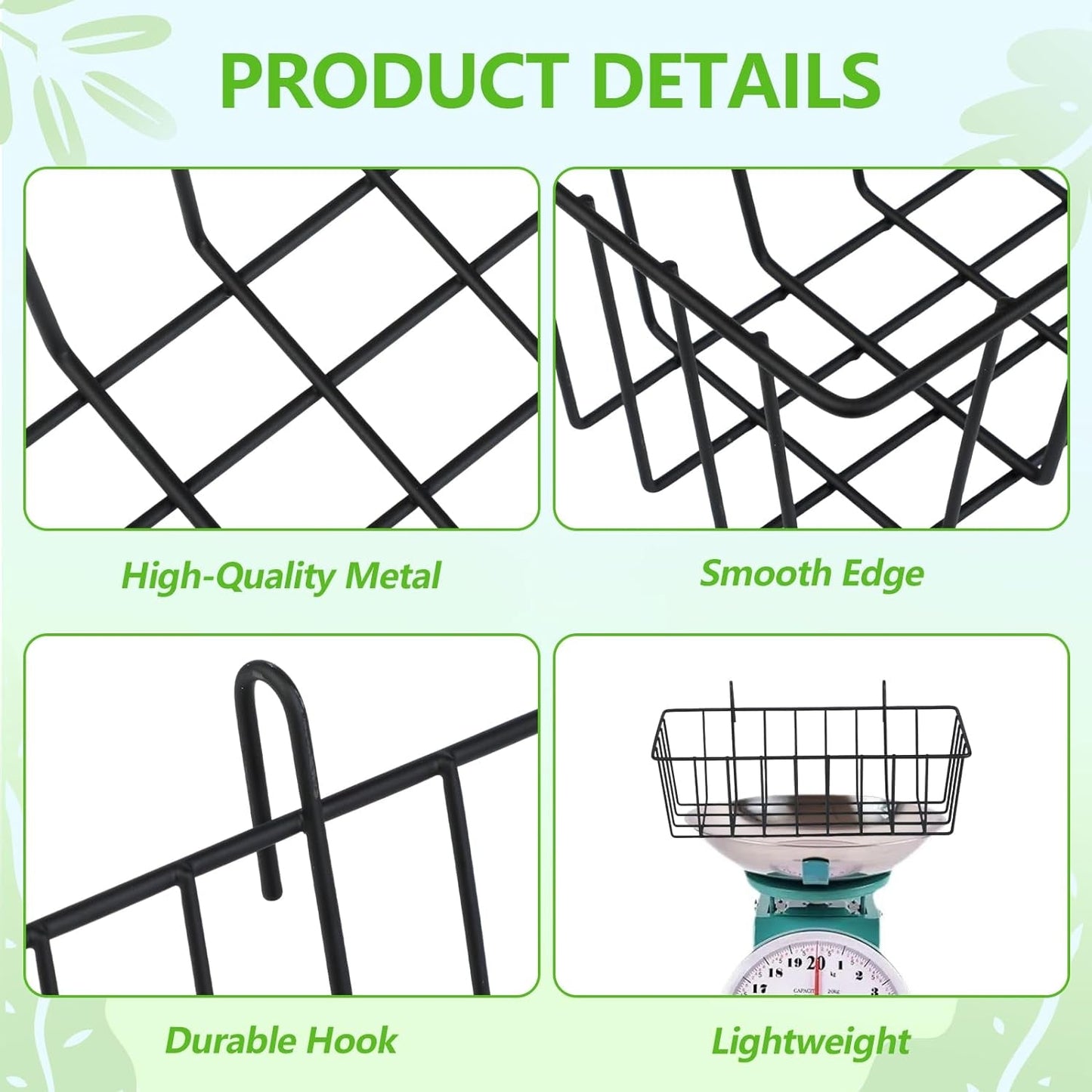 YASUOA Rabbit Hay Feeder with Hooks, Heavy-Duty Metal Hay Holder, Small Pet Hay Feeder, Ideal Feeding Supplies for Rabbits （4Packs）