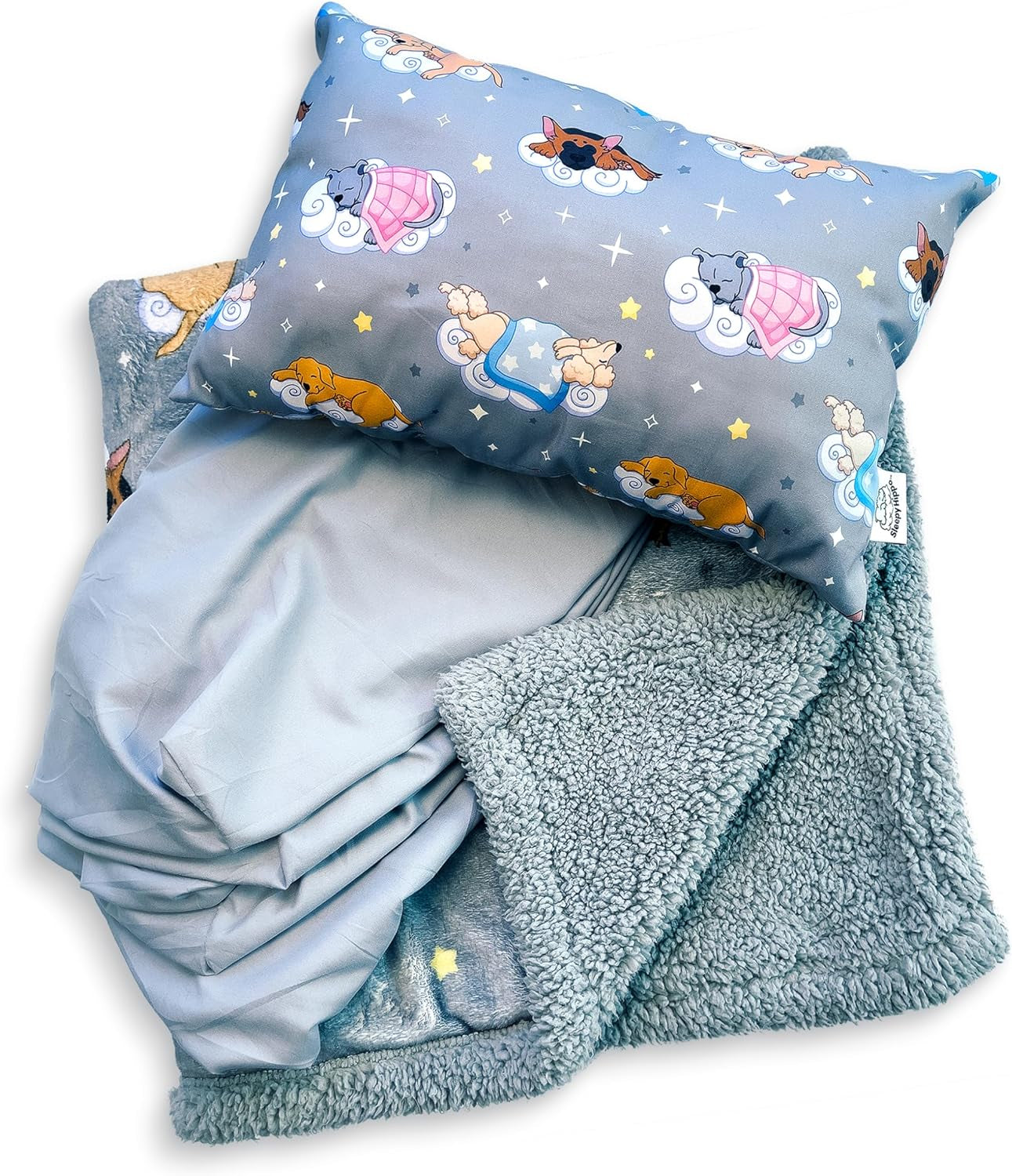 Bedding Set- Bedside Pet Bed Cosleeper- Dog Bed Extension Attached to Human Bed- Platform Dog Bed- Bedside Cat Bed- Raised Dog Bed Co Sleeper- Tall Dog Bed- Human Dog Bed-(With Bolster)