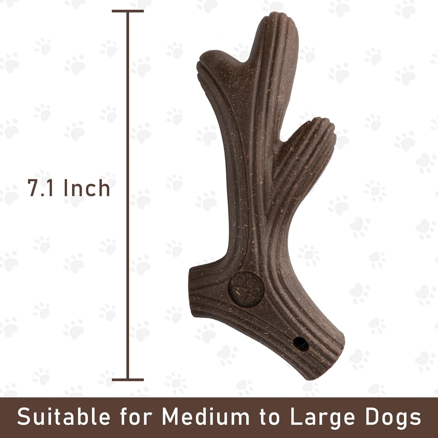 2 Pack Doy Chew Toy for Aggressive Chewers, Easy Grip Non Splintering Alternative to Real Wood Large Dog Chew Toys