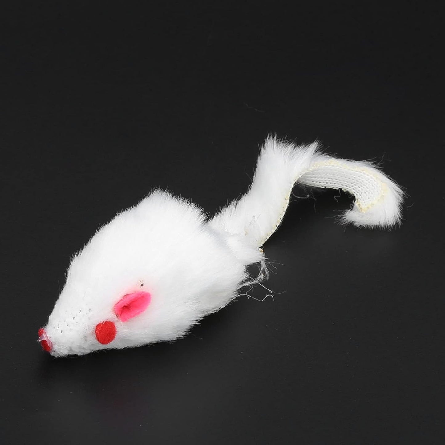 12 Pcs Rattle Mice for Cats Toy Furry Pet Cat Toys Mice for Feather Tails Interactive Play Mouse Toy for Indoor Cats Kittens