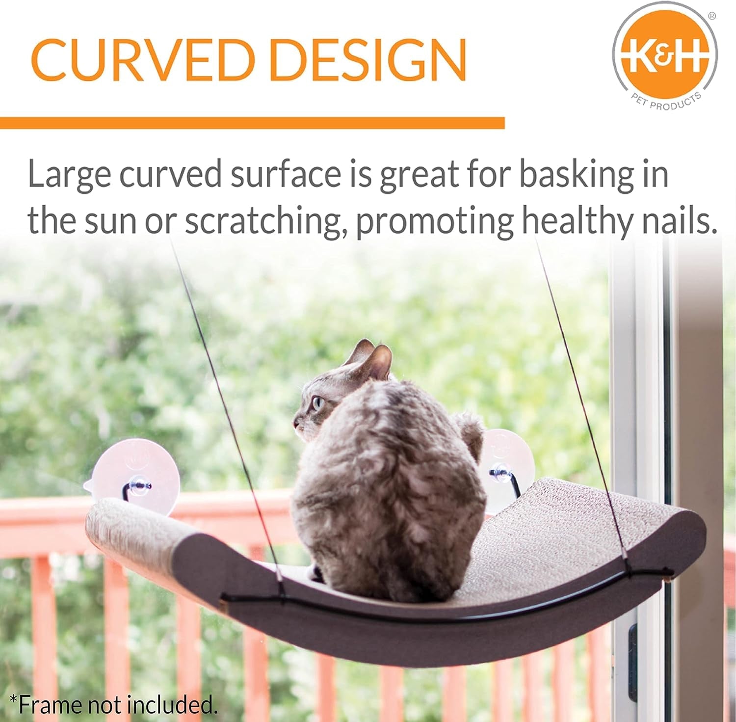 K&H Pet Products EZ Mount Cat Scratcher Kitty Sill Cradle Window Sill Cat Bed REFILL ONLY, Cat Window Bed Cat Furniture Cat Window Hammock, Sturdy Cat Window Perch for Large Cats (REFILL ONLY)