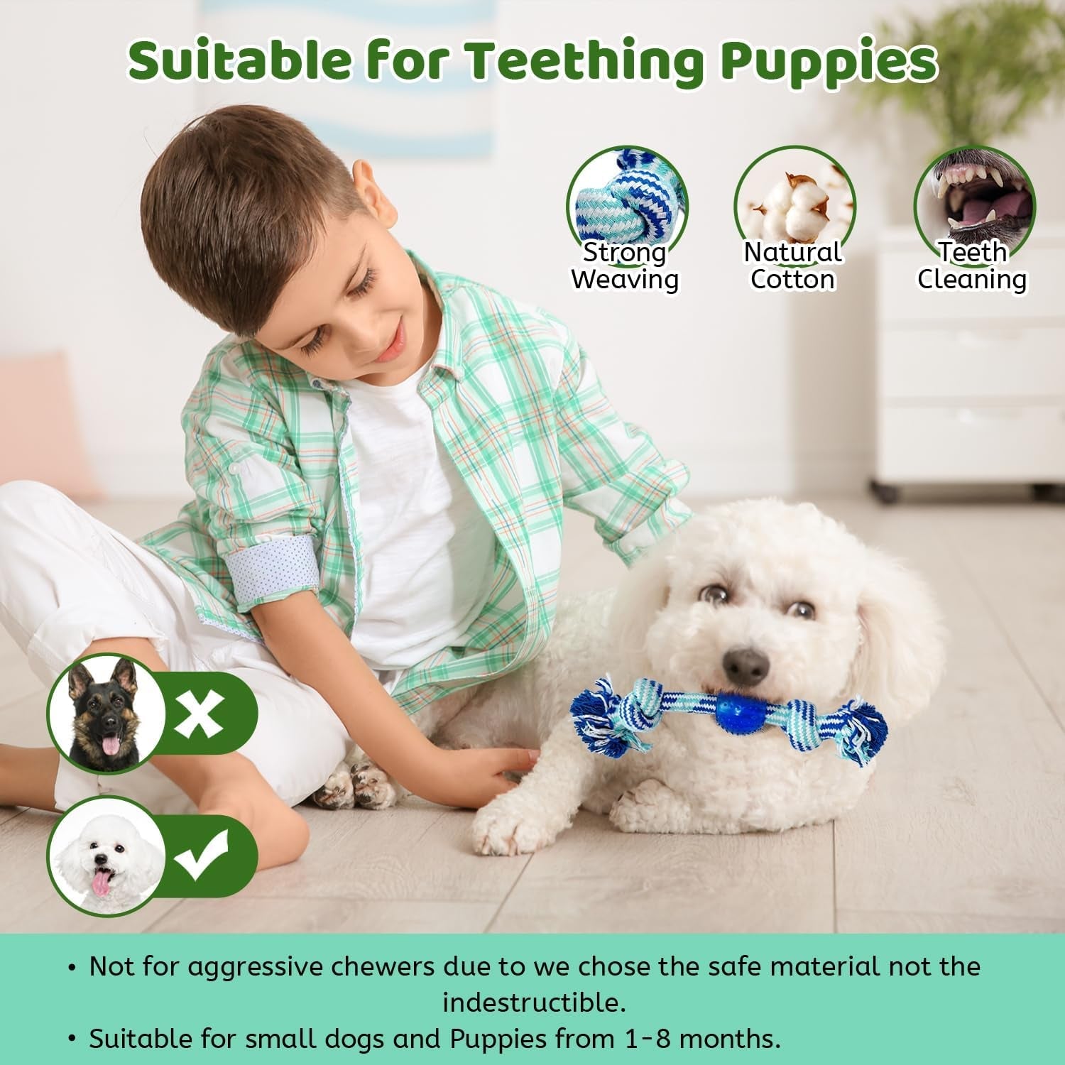 12 Dog Toys Pack of Variety Puppy Teething Toys to Keep Them Busy, Dog Gifes Box by Safe Material