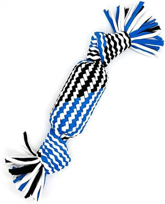 Knot Chewing Sound Dog Toys, Blue, Regular Size 5.61 Ounces