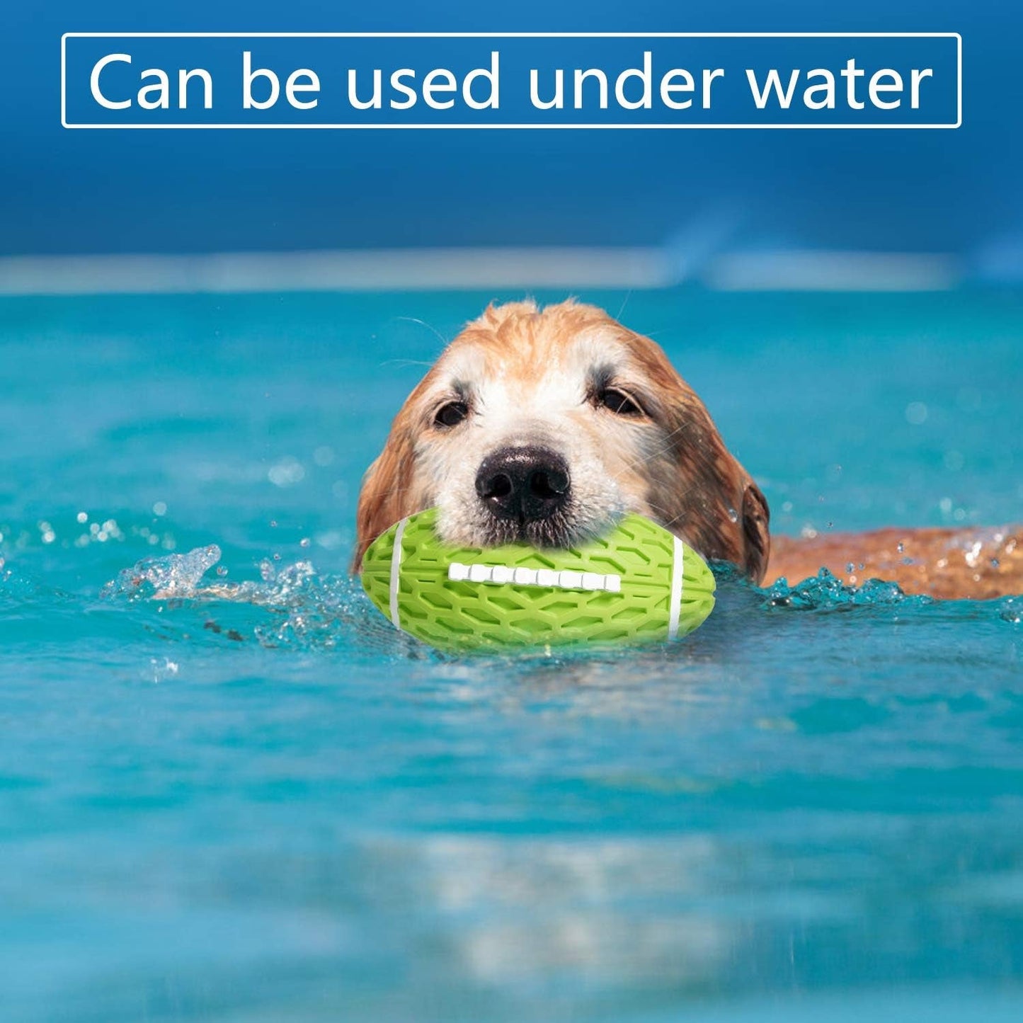 KOL Dog Plush Toys Dog Chew Toys Pet Squeaky Toys with Crinkle Paper, Interactive, Chewing and Durable Toys for Puppy Dogs and Medium Dogs. (Ball Green)