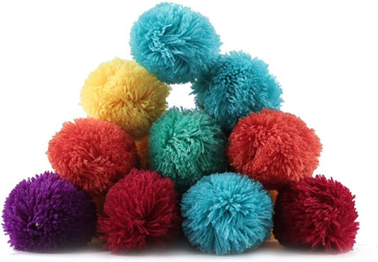 10Pcs Cat Wool Balls Toy for Comfy Pet of 6-100% Wool Felt Ball Toys for Cats and Kittens, Handmade Colorful Eco-Friendly round Elastic Soft Ball Interactive Funny Toy, Type 1