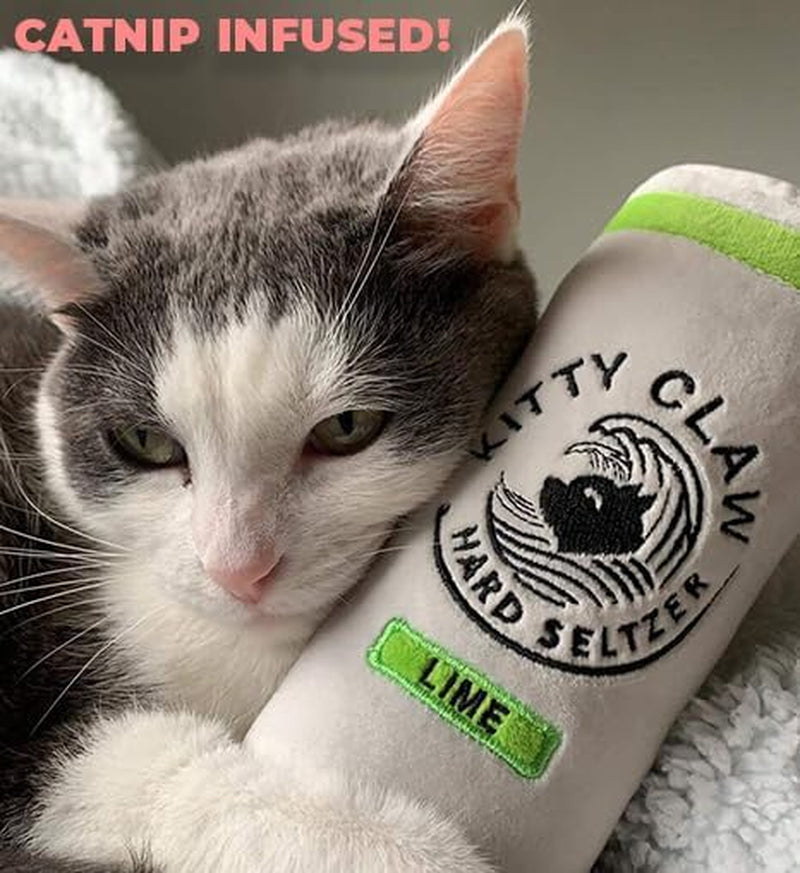 Kitty Claw Cat Toys - Funny Cute Plush Cat Toys with Catnip - Parody Cat Toy (2 Pack) (Original)