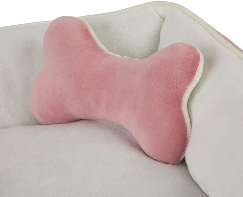 Everyyay Essentials Dog Bed Bundle, 36" L X 30" W X 6.5" H, Large, Pink