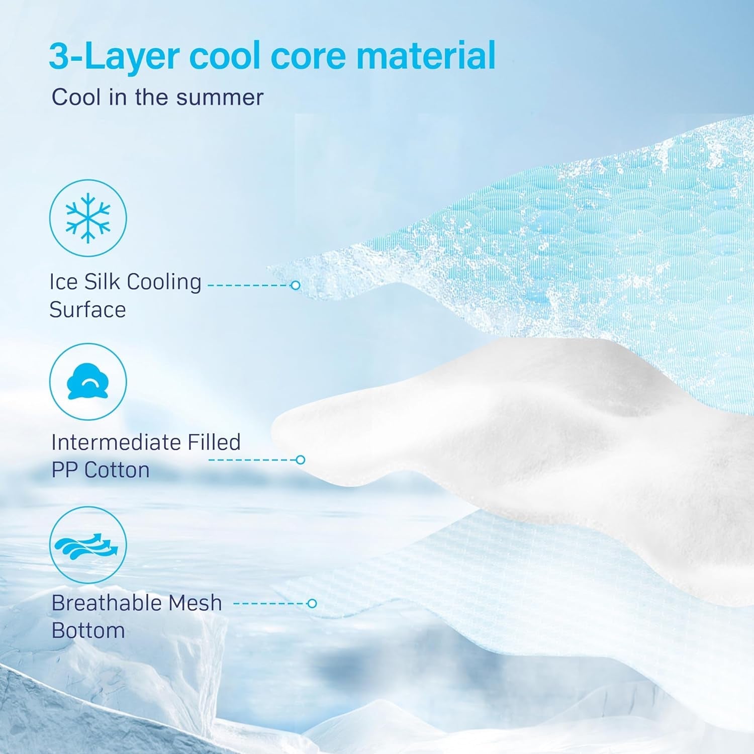 Cooling Mat for Dogs, Summer Cooling Pads Pet Cooling Mat Outdoor for Dogs Easy Carry Keep Your Pet Cool, Machine Washable (X-Large)