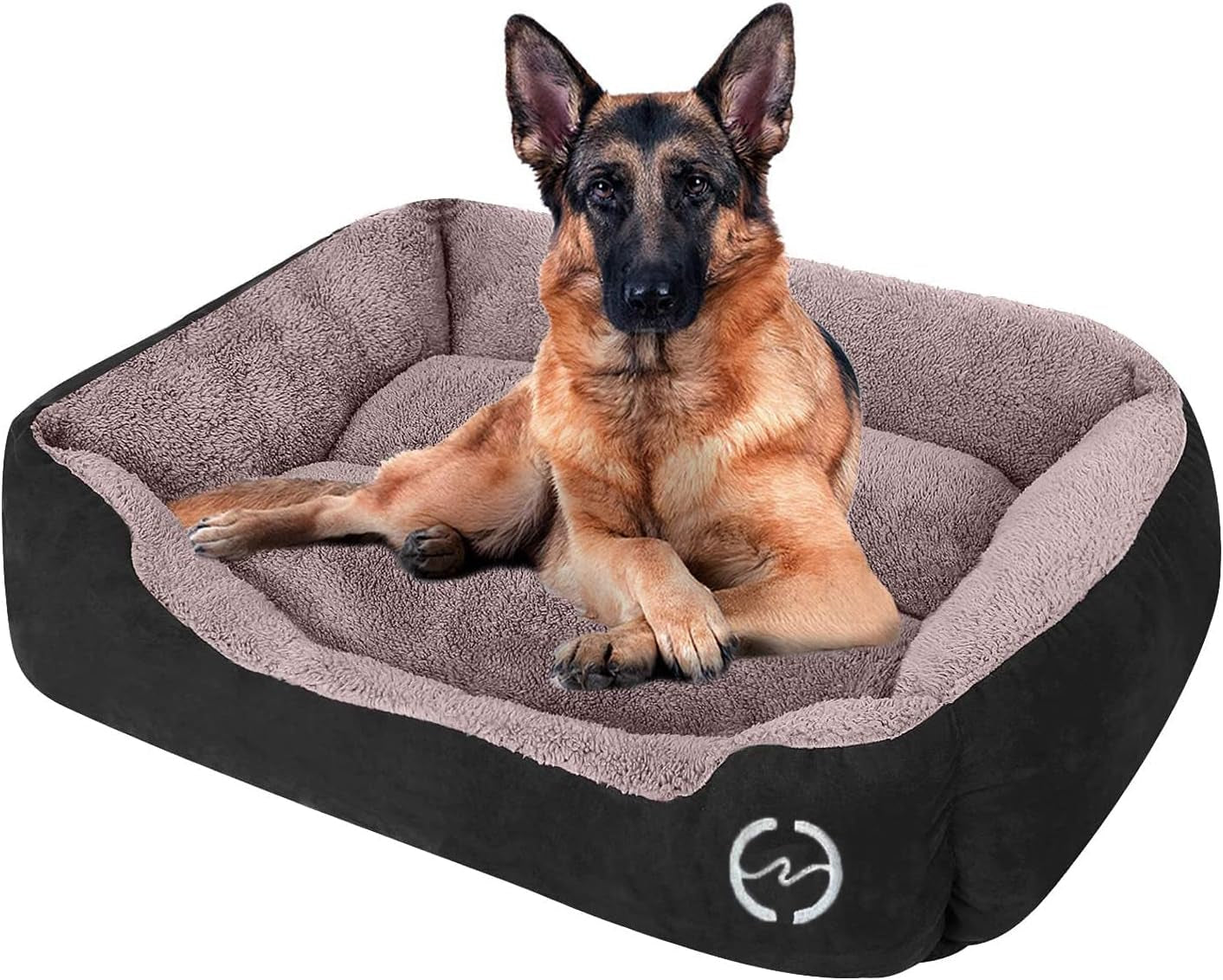 CLOUDZONE Dog Bed for Large Dogs, Large Dog Bed Machine Washable Rectangle Breathable Soft Padding with Nonskid Bottom Pet Bed for Medium and Large Dogs or Multiple