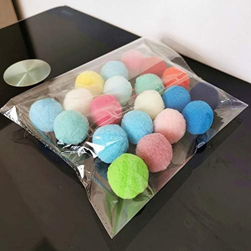 30 Pcs Cute Funny Cat Toys Stretch Plush Ball Soft Colorful Cat Toy Ball Interactive Cat Toys Kitten Toys Chew Toy