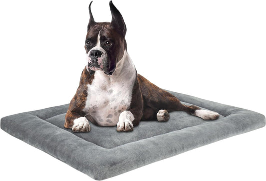 Dog Bed Mat, Crate Pad Reversible(Cool or Warm), Ultra Soft Dog Kennel Pad, Cozy Sleeping Mat for Small, Middle and Large Dogs and Cats (M(30”X20”))