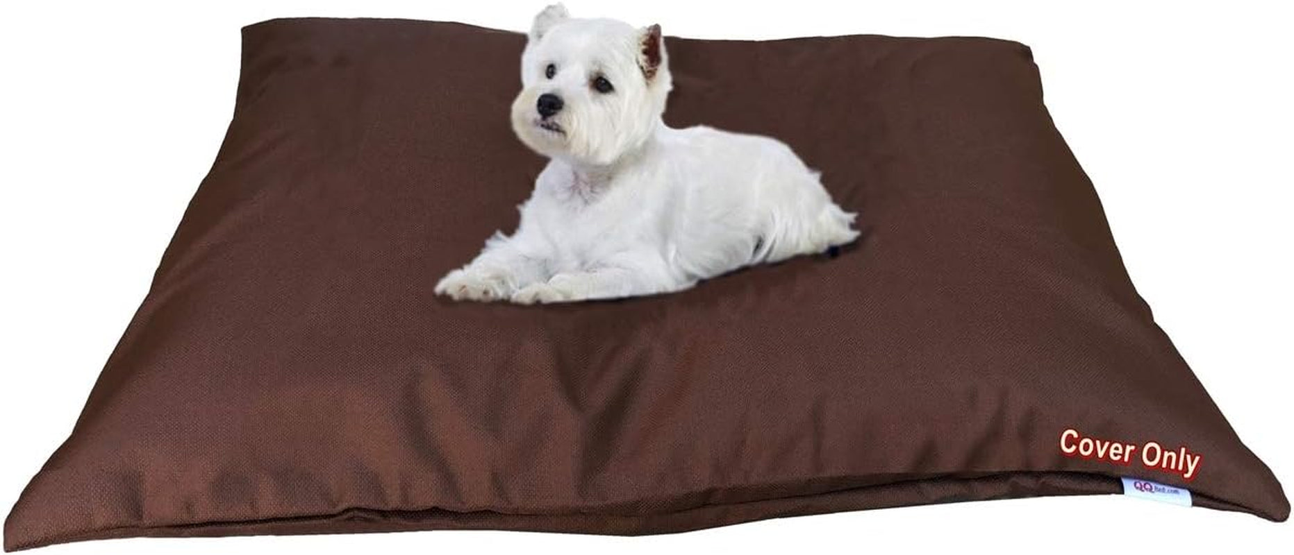 Do It Yourself DIY Pet Bed Pillow Duvet Waterproof Cover for Dog or Cat in Medium 37"X29" Vibrant Rust Color - Cover Only