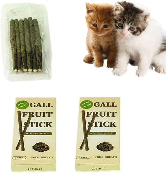 2 Box Silvervine Sticks for Cats, Matatabi Silvervine Sticks for Indoor Cats,Catnip Sticks, Teething Interactive Wand Toys for Cats,Cat Accessories,