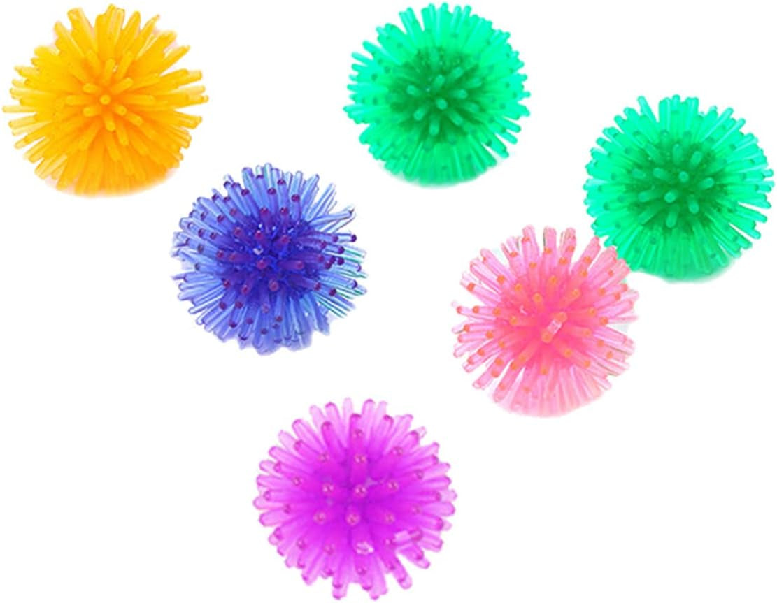 10Pcs Cat Prickly Ball Toy Ball Teething for Puppies Catnip for Cats Pet Scratch Cat with Catnip Cat Catnip Sticks Pet Molar Chew Toy Kitten Plastic Cat Ball