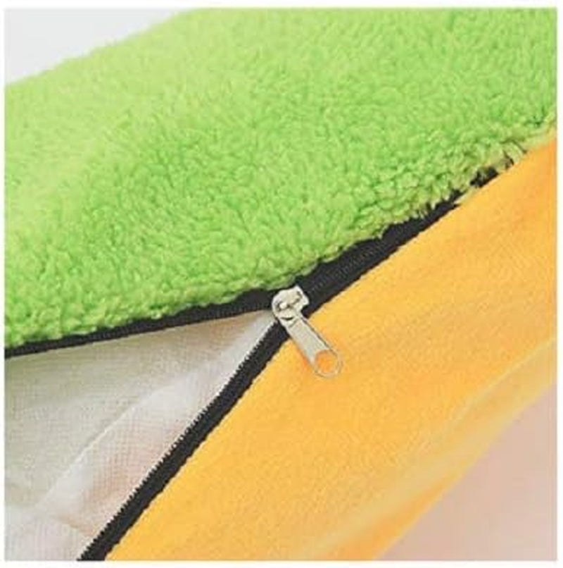 Hot Dog Design Pet Dog Bed,Soft Removable and Washable Pet Mat Dog House Dot Small Pet Animal Small Dog Bed