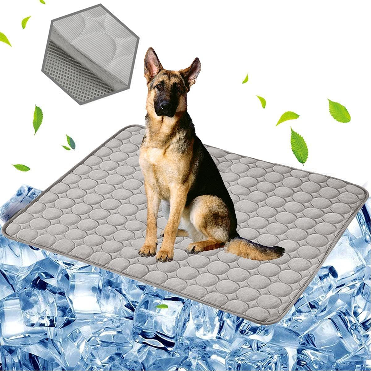 Dog Cooling Mat Pet Cooling Pads Dogs & Cats Pet Cooling Blanket for Outdoor Car Seats Beds (22IN*28IN)