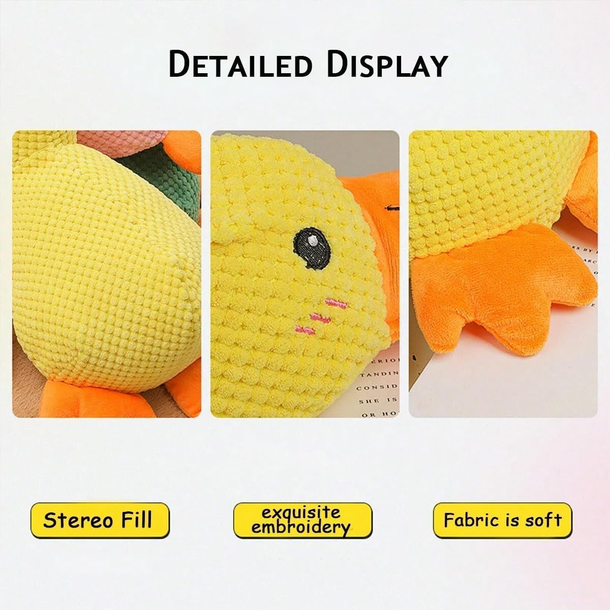 2024 the Mellow Dog,Calming Duck Dog Toy,The Mellow Dog Calming Pillow,The Mellow Dog Duck,Mellow Dog Calming Duck (Yellow)