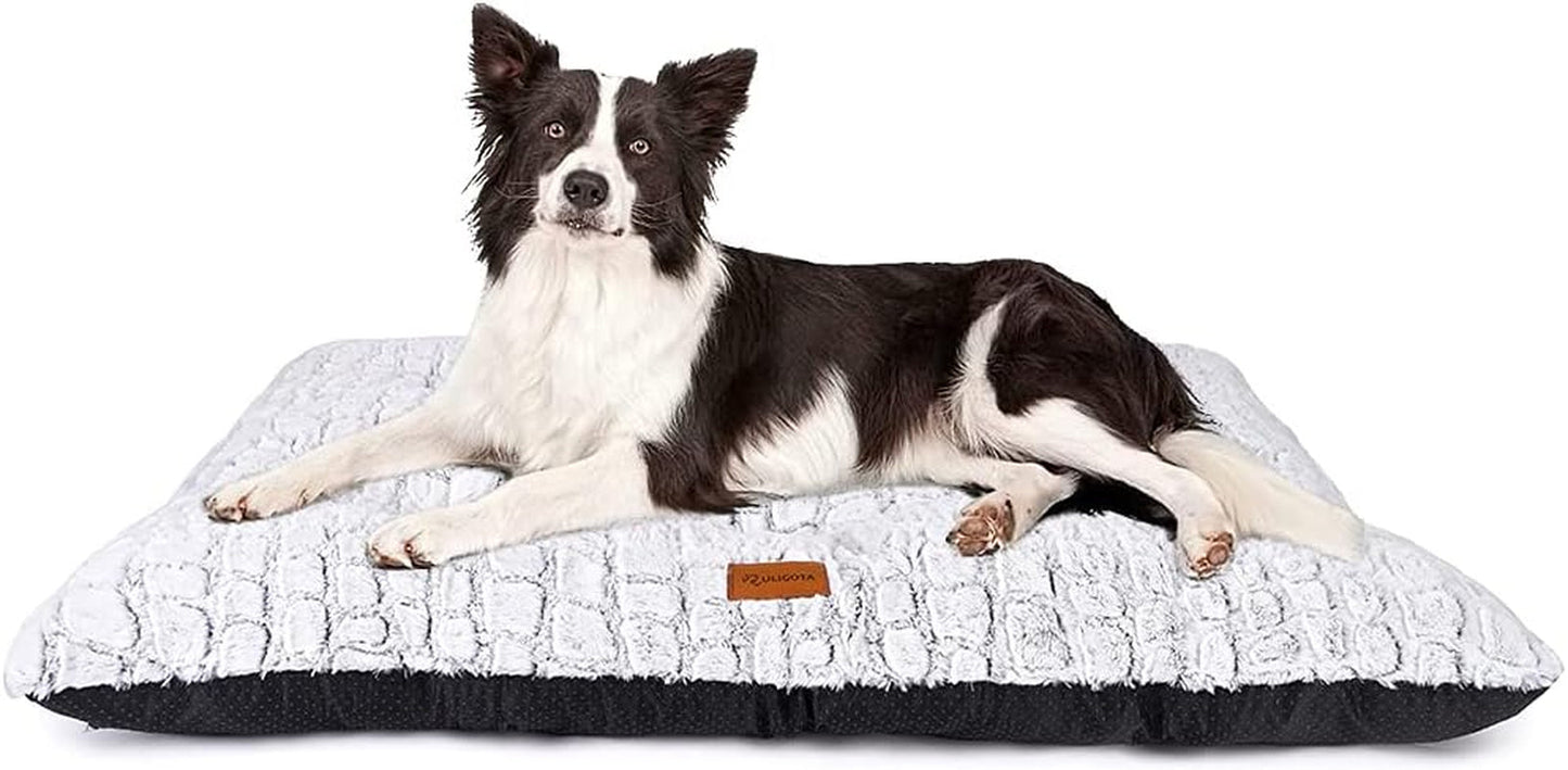 Dog Bed Crate Pad Pet Cushion Crate Mat Puppy Bed for Small Dogs Soft Fluffy Kennel Pad for Dog Crate, Anti-Slip Comfy Small Dog Bed