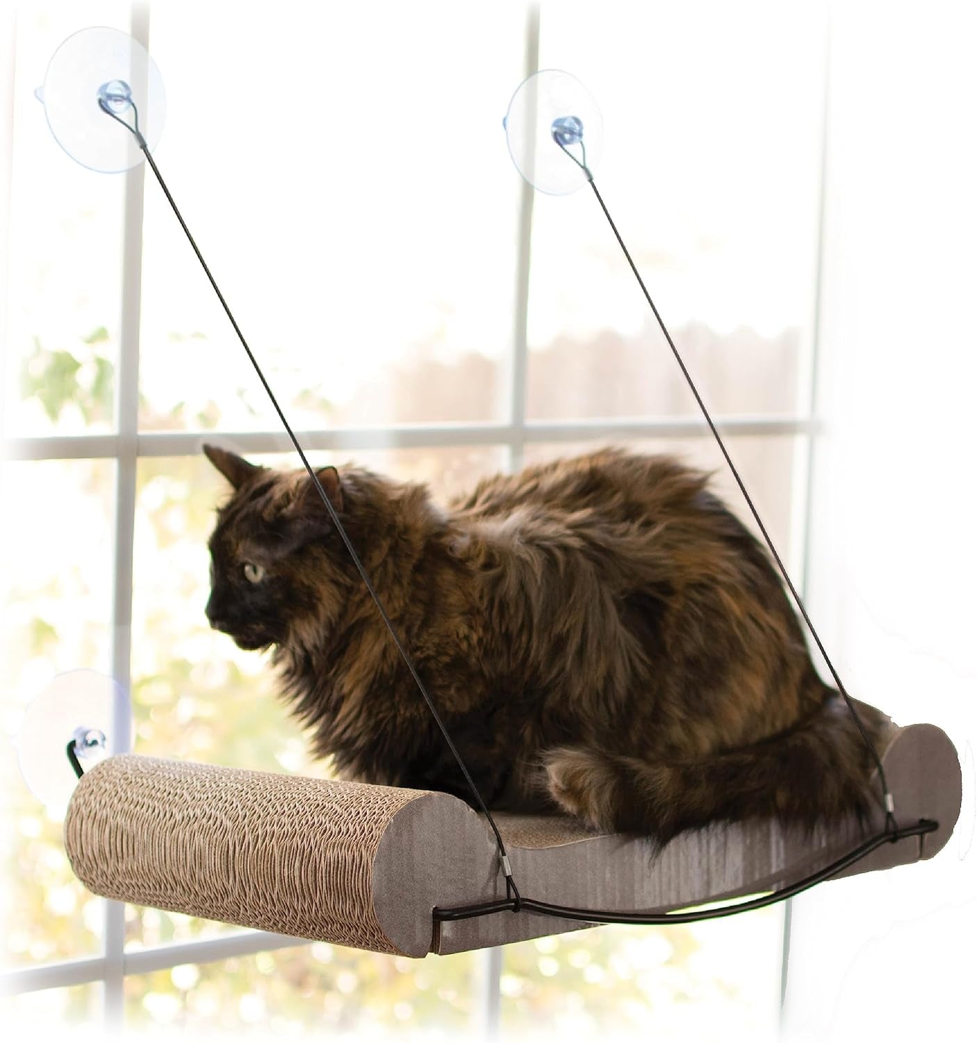 K&H Pet Products EZ Mount Cat Scratcher Kitty Sill Cradle Window Sill Cat Bed REFILL ONLY, Cat Window Bed Cat Furniture Cat Window Hammock, Sturdy Cat Window Perch for Large Cats (REFILL ONLY)