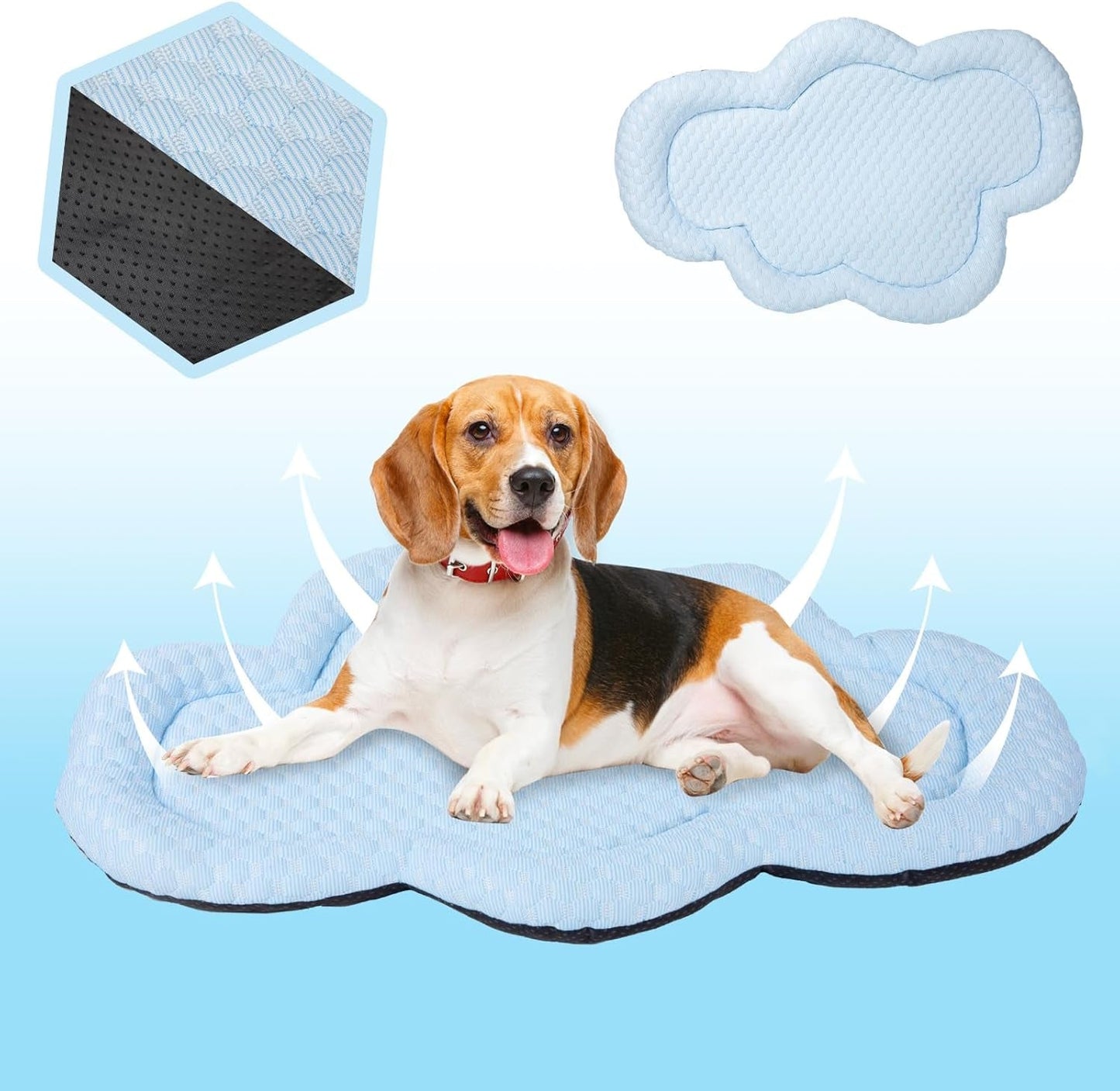 Dog Crate Cooling Mat for Medium,Summer Cat Blankets,Washable Non Slip Dog Mattress Suitable for Small Pets