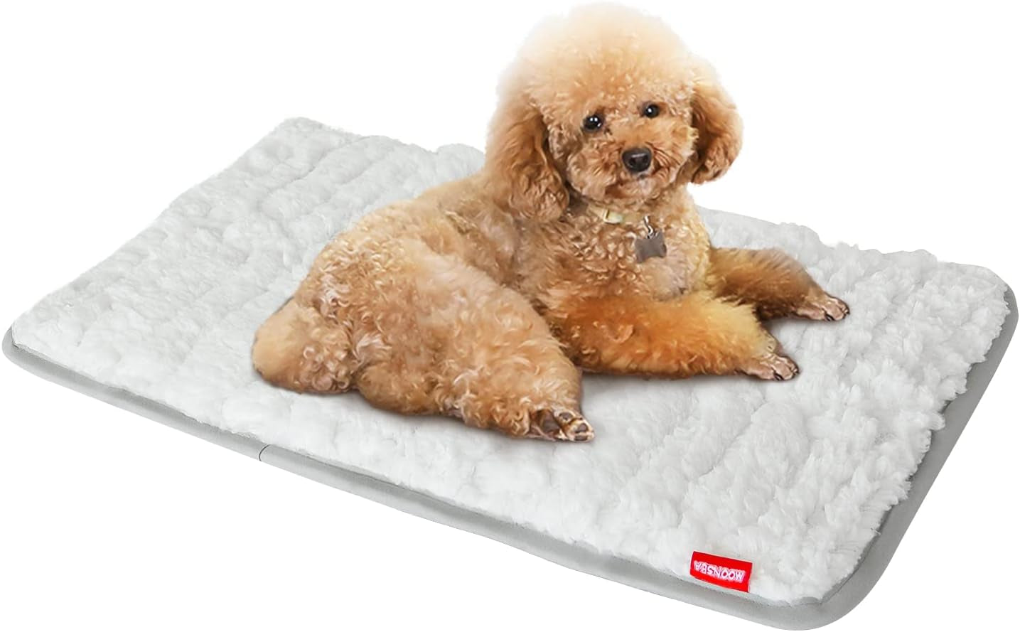 Dog Crate Mat(24" X 18"), Small Dog Bed for Crate, Soft Plush Dog Bed Pad Machine Washable Crate Pad, Dog Sleeping Mat with anti Slip Bottom