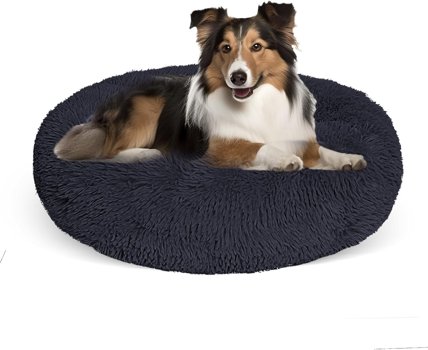 Dog Bed for Small Medium Large Dogs,27 Inch Calming Dogs Bed Machine Washable, Fluffy round Pet Bed Non-Slip, Calming Soft Plush Donut Cuddler Cushion Self Warming for Puppy and Kitten